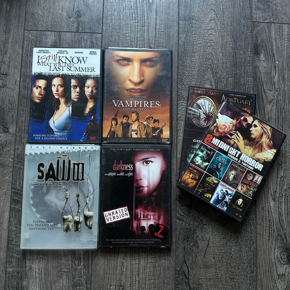 90s 00s Horror Thriller Saw Uncut DVD Movie Bundle Lot
